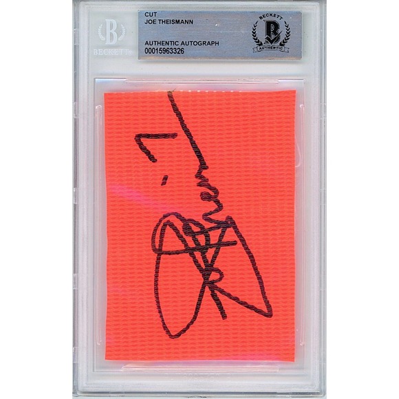 Joe Theismann Signed Football Pylon Washington Commanders Beckett Authentic Slab - Picture 2 of 5